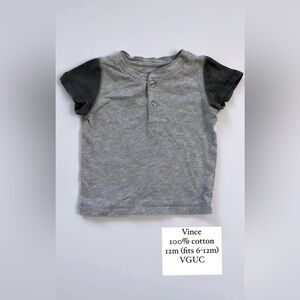 🩵 4/$20 Vince Gray Short Sleeve Tee Casual Comfort